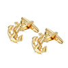 Anchor Cufflinks Exquisite Two-tone French Cuff Studs