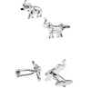 Animal Series Silver Elephant Cufflinks