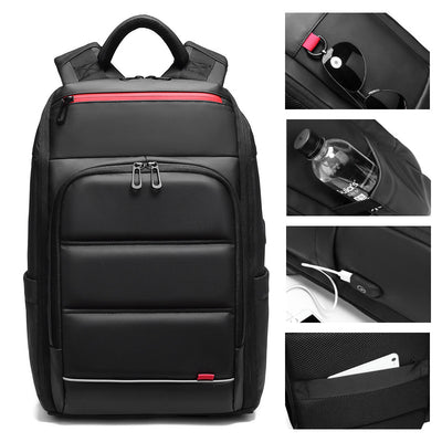 15-17" Computer Backpack USB Charging PVC Backpack For Students or Travel