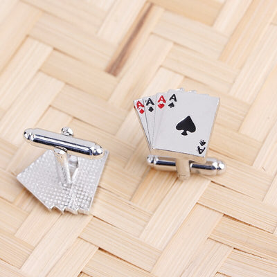 French Playing Card Cufflinks Personalized Men's Business Shirt