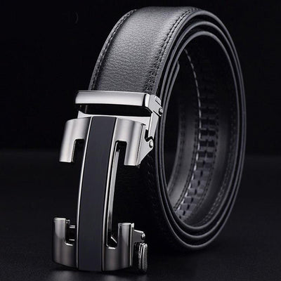Men's Automatic Buckle Belt with Variable Buckles