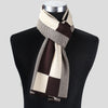 Plaid men scarf knitted scarf