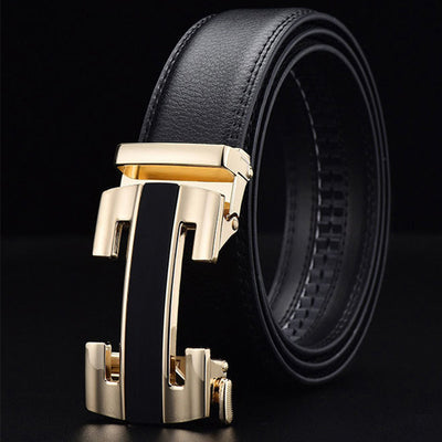 Men's Automatic Buckle Belt with Variable Buckles