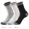 6 Pairs of  Men Socks Cotton Black Leisure Business Long Socks Walking Running Hiking Thermal Socks For Male Plus Size 38-48