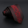 Abstract Modern Red Grey Necktie 6cm Party Business Tie Accessory Gift