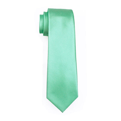 Solid Color Neckties Plain Silk Tie Sets Ties...For Wedding Party Business