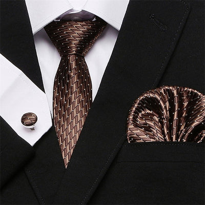 Mens Tie Skinny Blue palid  Silk Classic Jacquard Woven Extra long Tie Hanky Cufflink Set For Men Formal Wedding Party