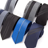 Mens Ties Luxurious Slim Necktie Stripe Tie for Men Business Jacquard Tie
