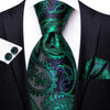 Business or Wedding Tie for Men Silk, Hankerchief and Cufflinks Included