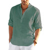 New Linen Long Sleeve Casual Shirt, Great for Summer!