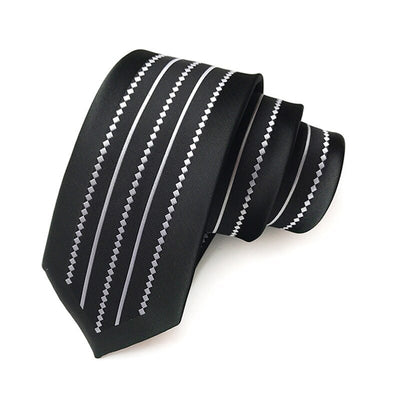 Men‘s 'ArtDeco' styled  6cm Skinny Ties Luxurious Silk Necktie