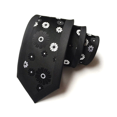 Men‘s 'ArtDeco' styled  6cm Skinny Ties Luxurious Silk Necktie