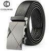 Men Belts Metal Automatic Buckle Brand High Quality Leather Belts for Men Famous Brand Luxury Work Business Strap  ZDP001D