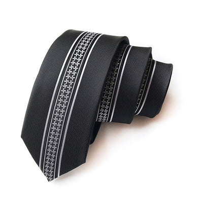 Men‘s 'ArtDeco' styled  6cm Skinny Ties Luxurious Silk Necktie