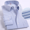 Non-Iron Regular Fit Men  Long Sleeve Men Shirts Easy Care Striped/Plaid