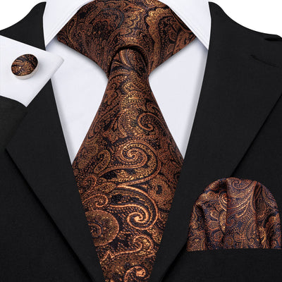 Men's Designer Ties 100% Silk with Cufflinks and Hankerchief